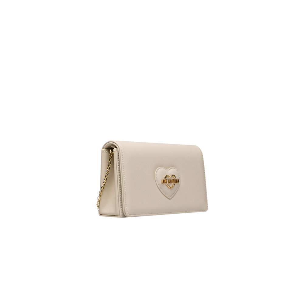 Sac bandoulière beige en polyéthylène pour femme
