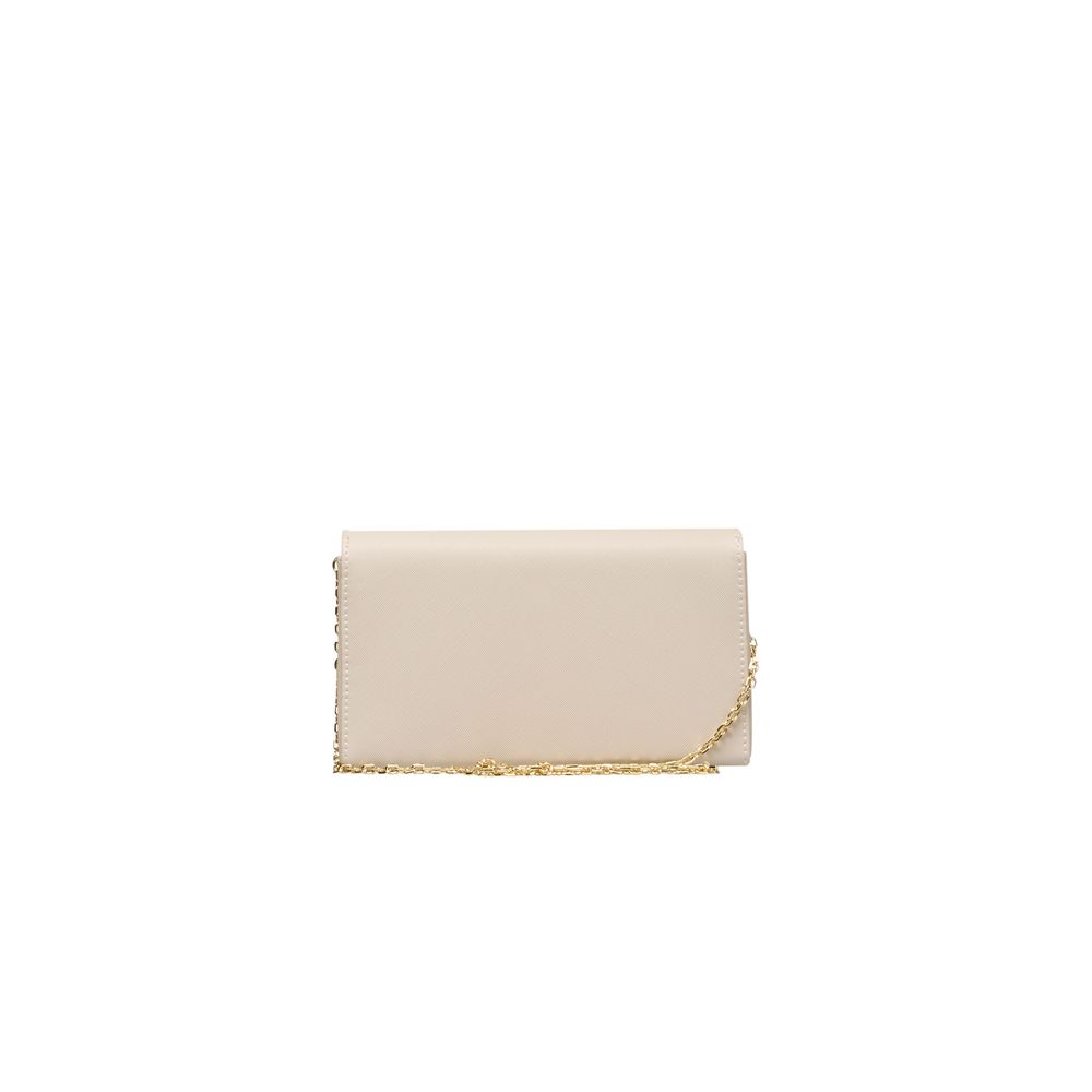 Sac bandoulière beige en polyéthylène pour femme