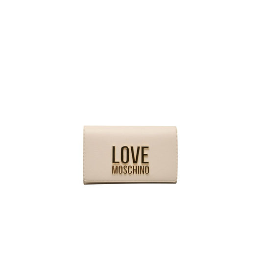 Sac bandoulière beige en polyéthylène pour femme