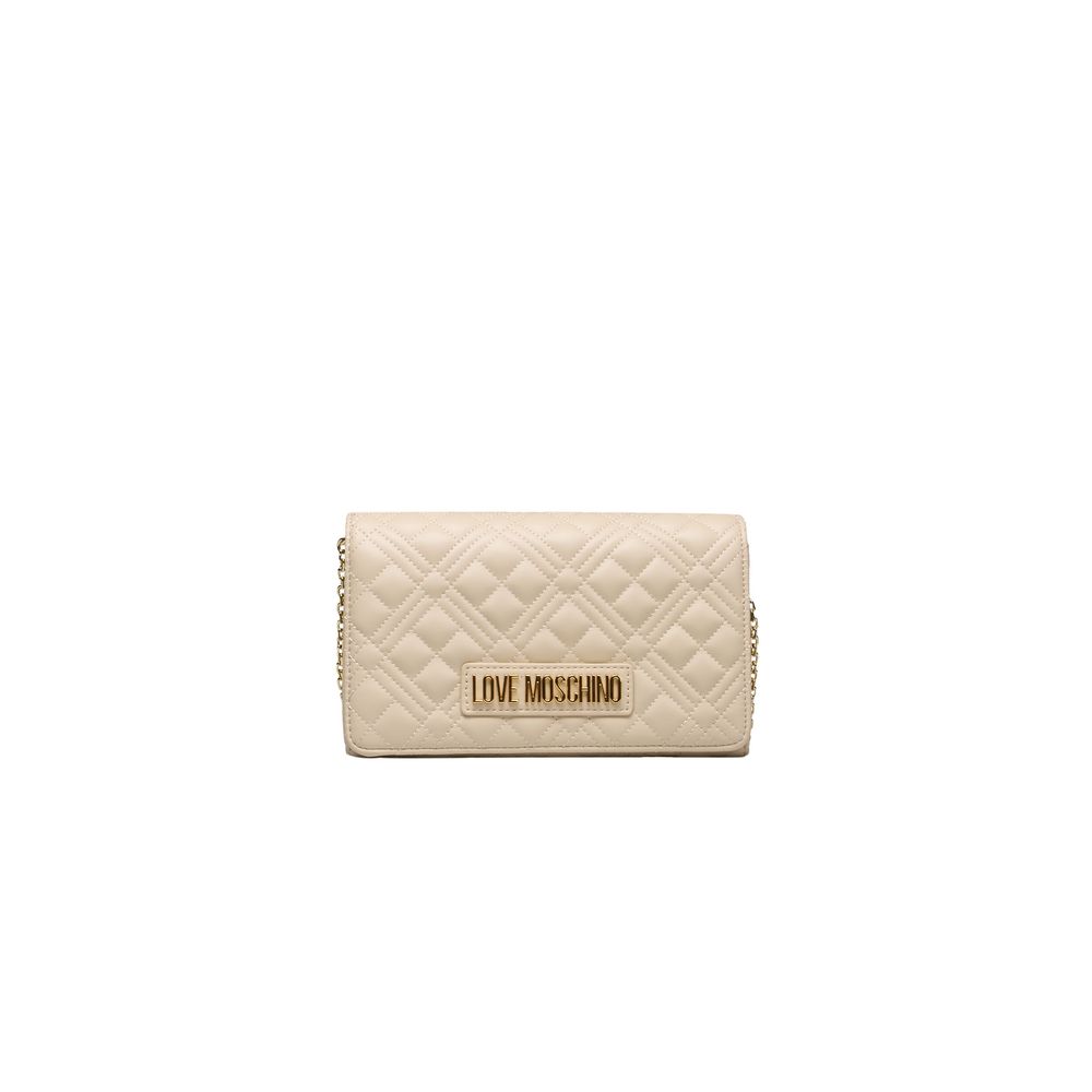 Ivory Quilted Crossbody Bag