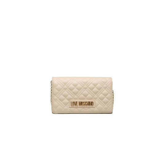 Sac bandoulière beige en polyéthylène pour femme
