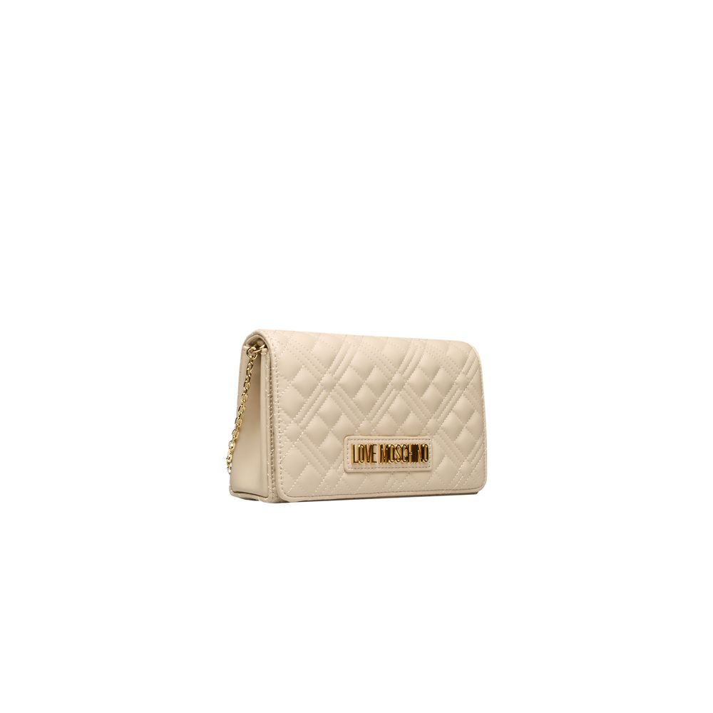 Ivory Quilted Crossbody Bag