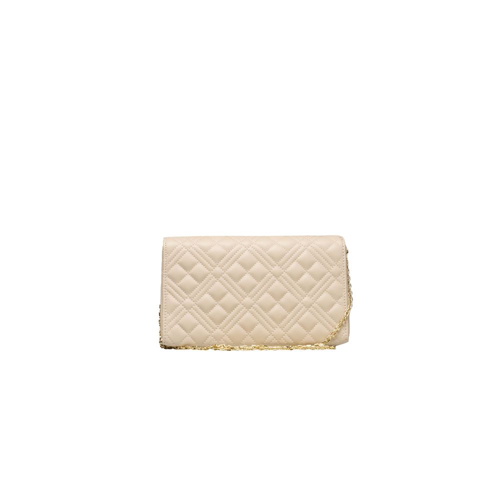 Ivory Quilted Crossbody Bag