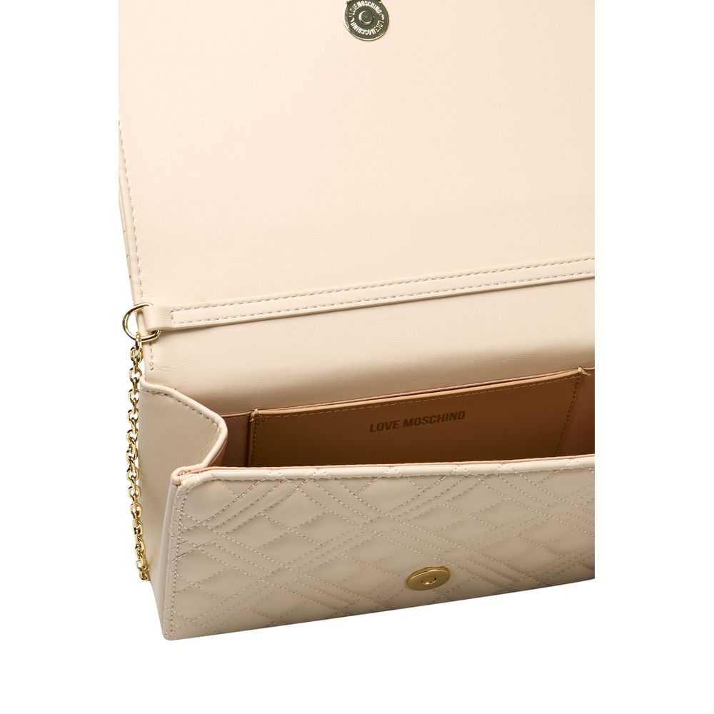 Ivory Quilted Crossbody Bag
