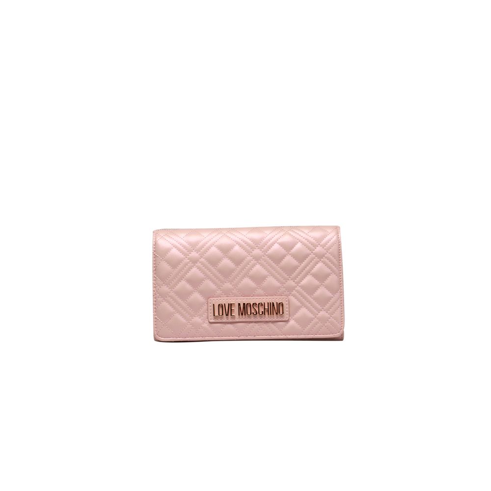 Pink Quilted Crossbody Bag