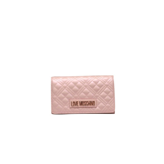 Pink Quilted Crossbody Bag