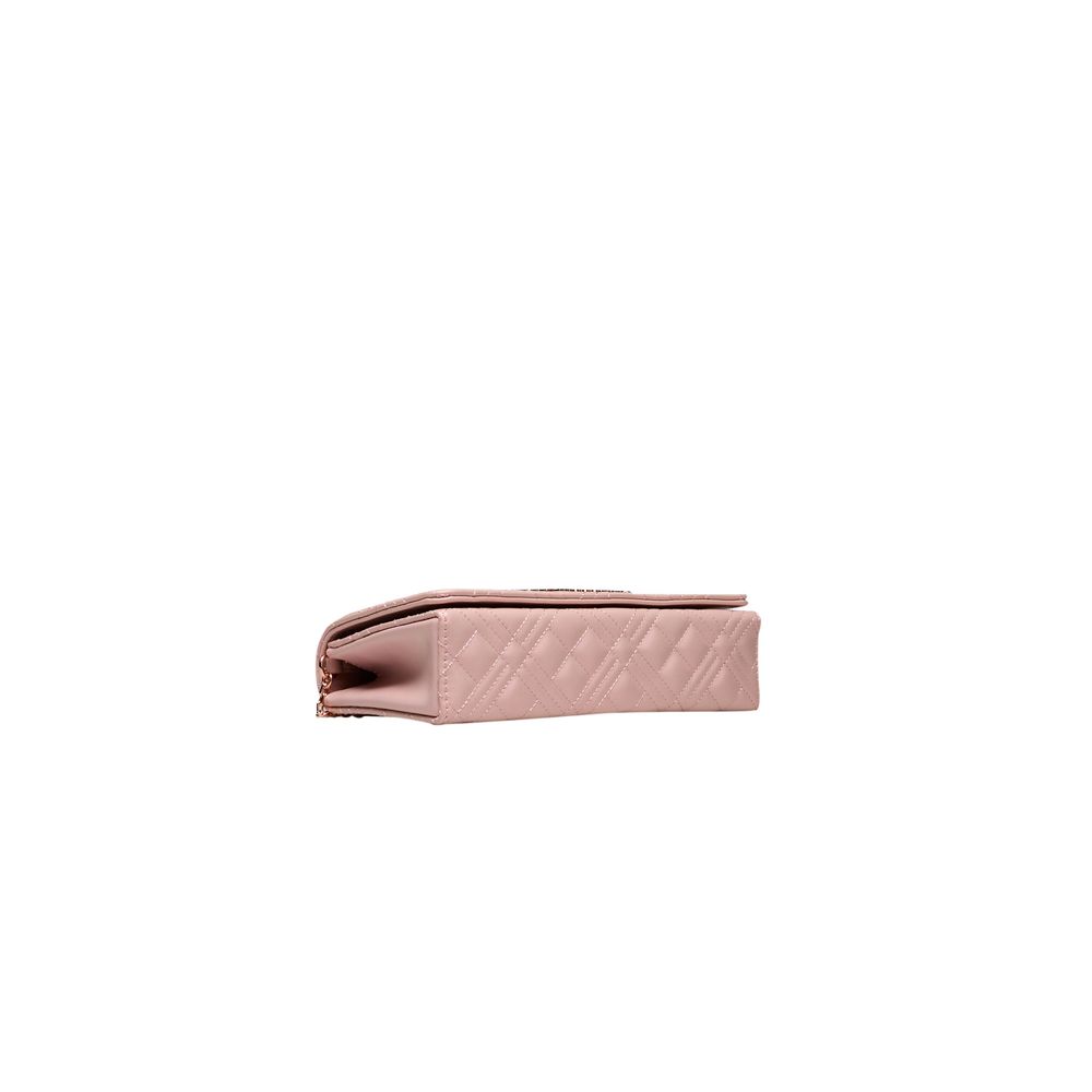 Pink Quilted Crossbody Bag