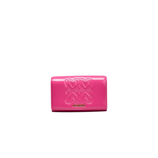 Pink Embossed Crossbody Bag