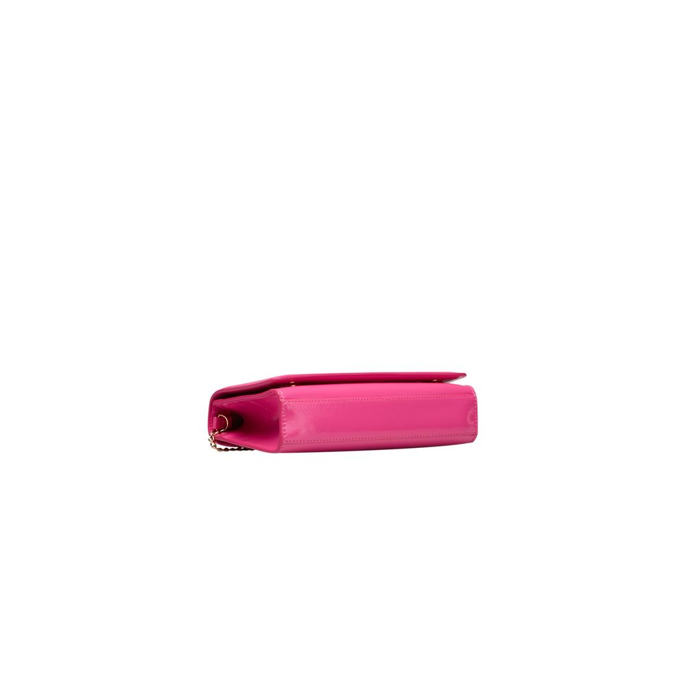 Pink Embossed Crossbody Bag