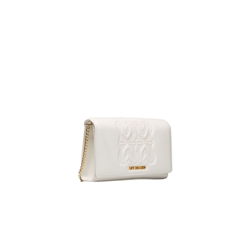 White Embossed Crossbody Bag