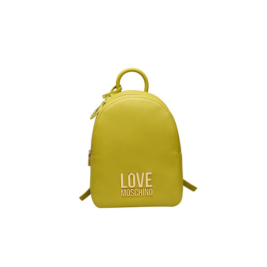 Sac à dos pour femme en polyéthylène jaune