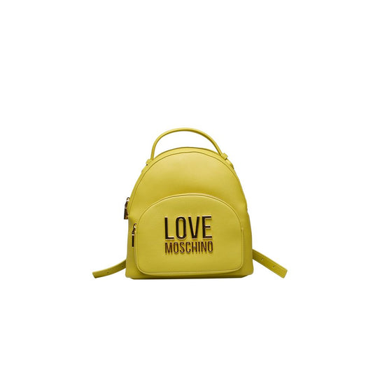 Sac à dos pour femme en polyéthylène jaune