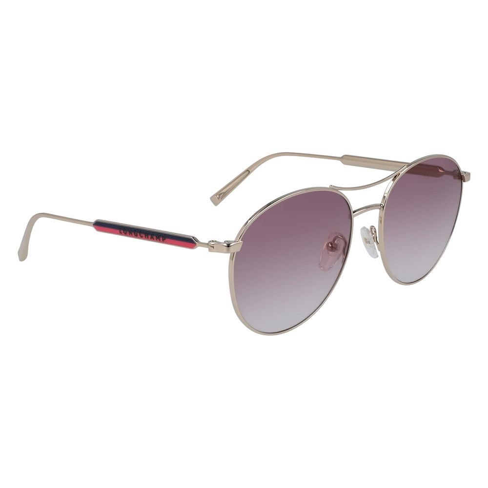Lunettes de soleil en métal jaune