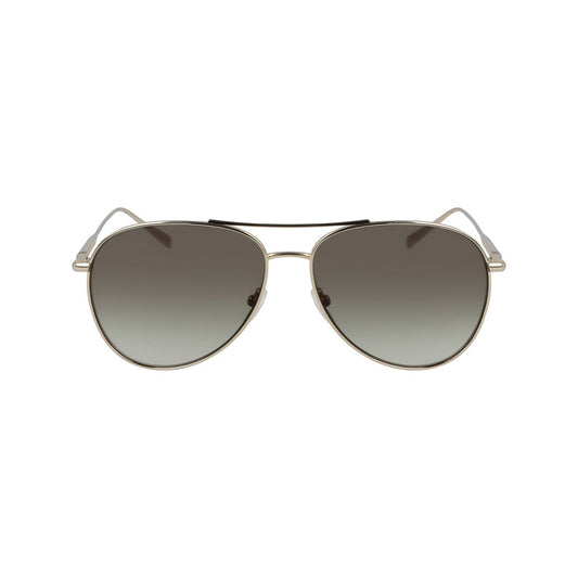 Lunettes de soleil en métal doré