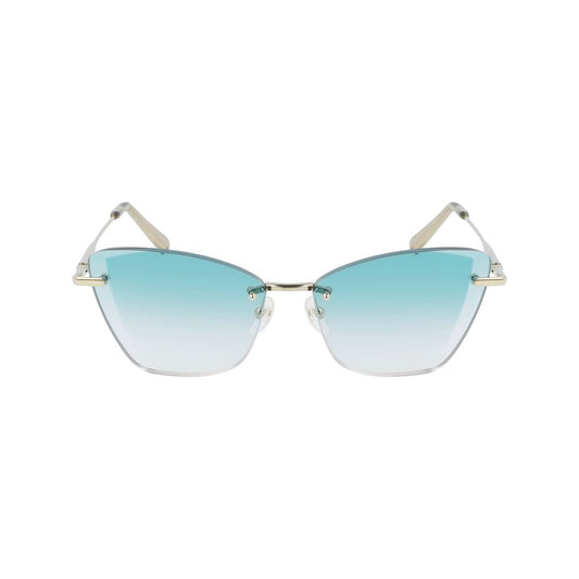 Lunettes de soleil en métal doré
