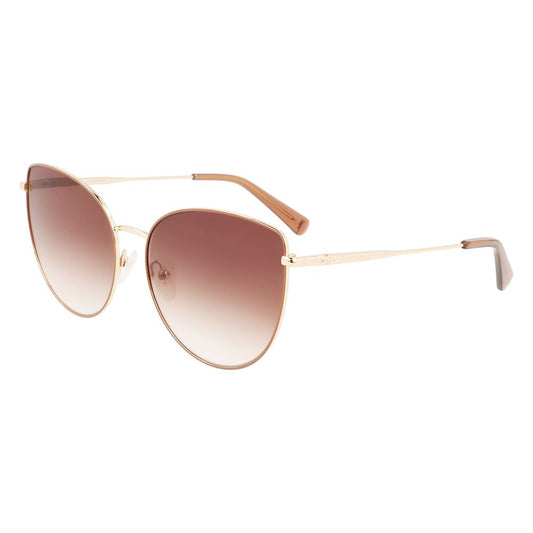 Lunettes de soleil en métal doré