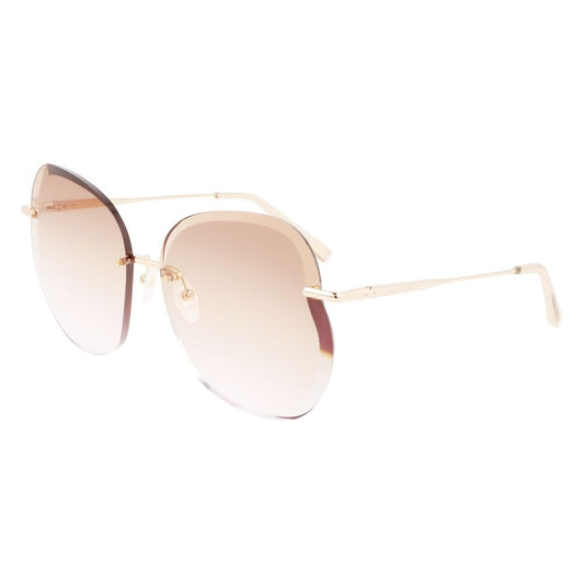 Lunettes de soleil en métal doré