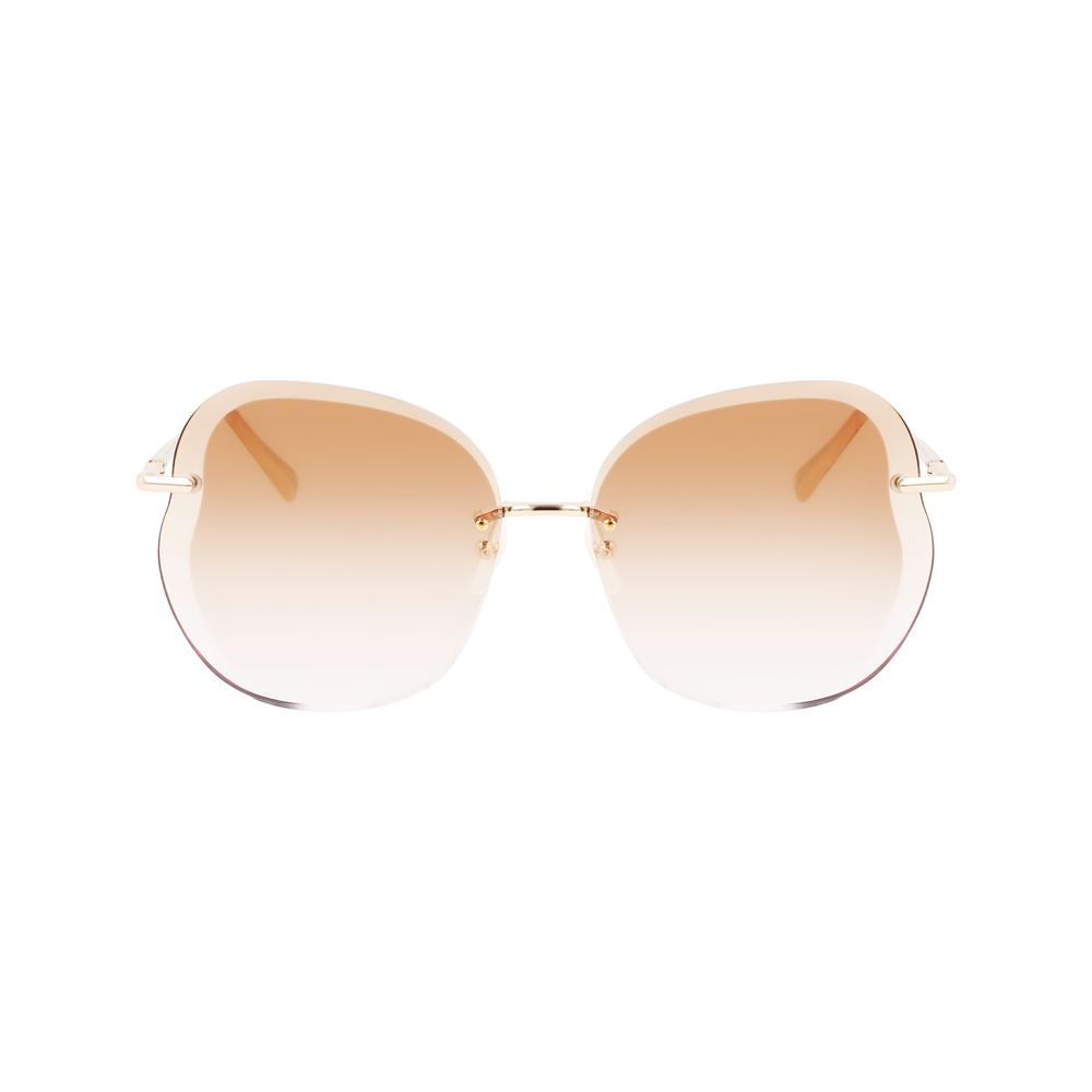 Lunettes de soleil en métal doré