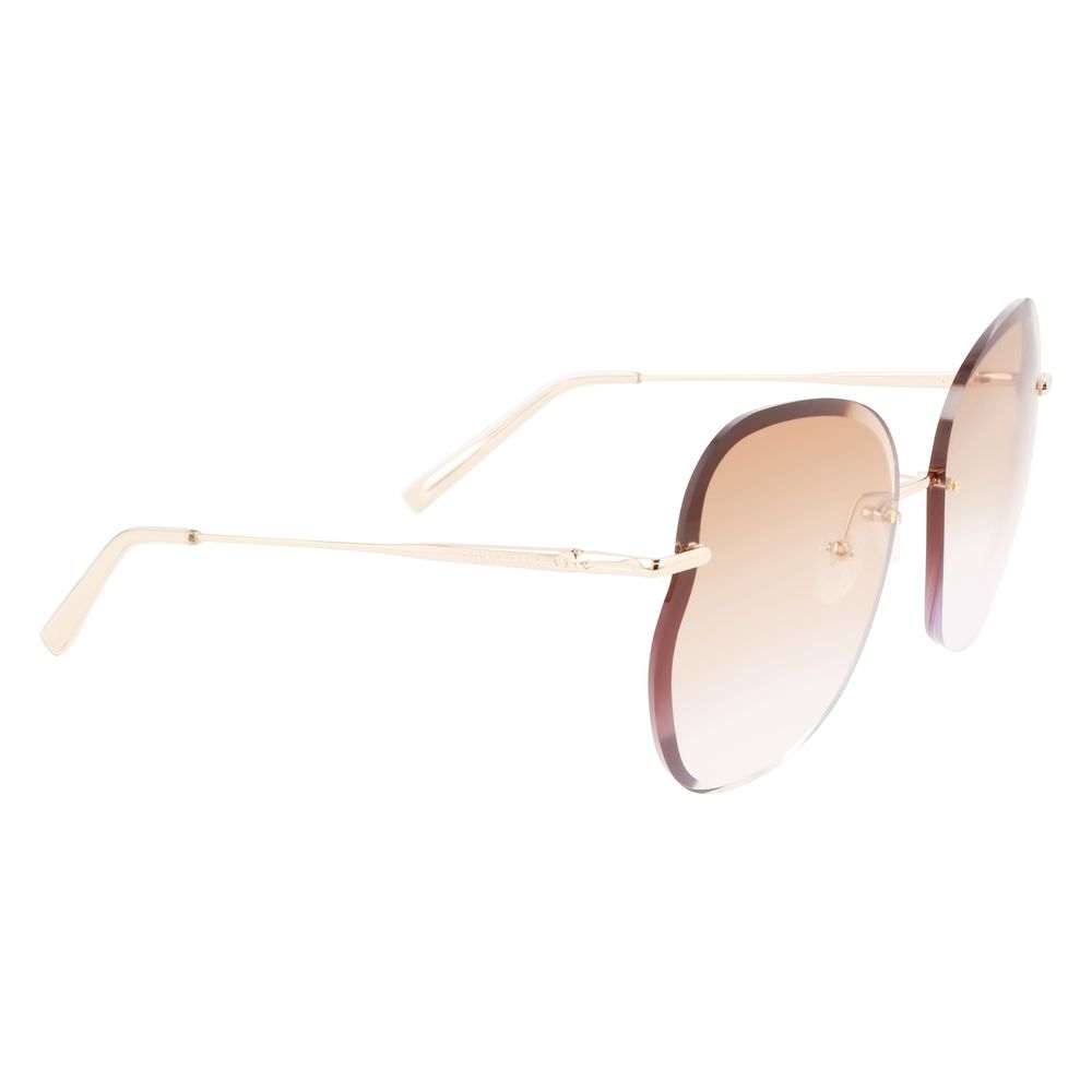 Lunettes de soleil en métal doré