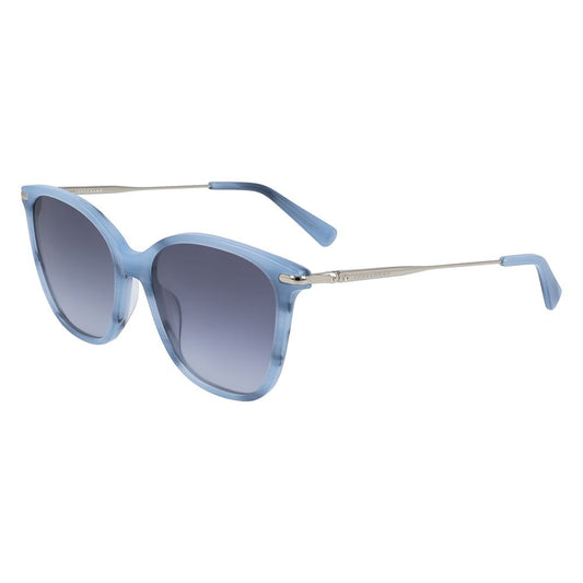 Lunettes de soleil en acétate bleu