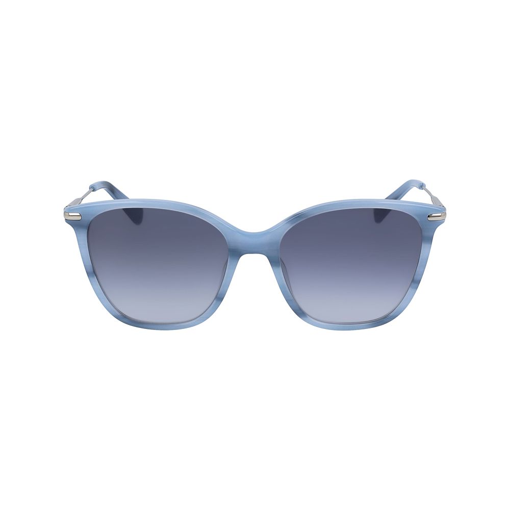 Lunettes de soleil en acétate bleu