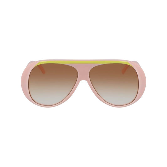 Lunettes de soleil en plastique rose