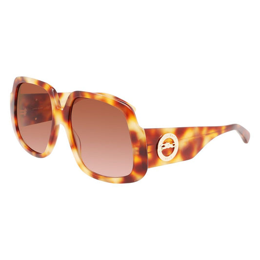 Lunettes de soleil en acétate marron