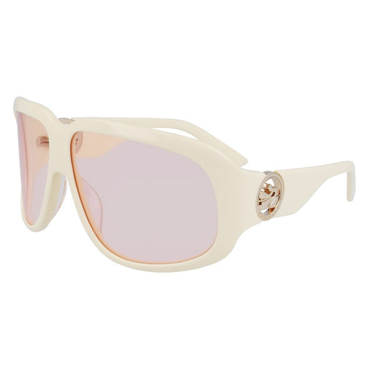 Lunettes de soleil en acétate blanc