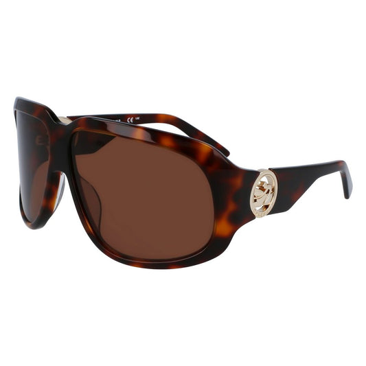 Lunettes de soleil en acétate marron