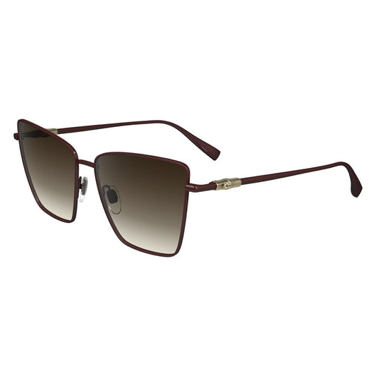 Lunettes de soleil en métal rouge