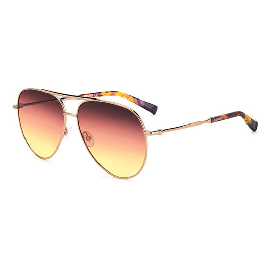 Lunettes de soleil en métal doré