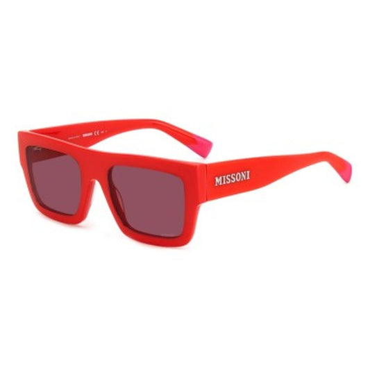Lunettes de soleil en plastique rouge
