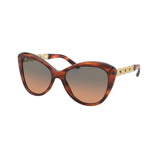 Lunettes de soleil en métal marron