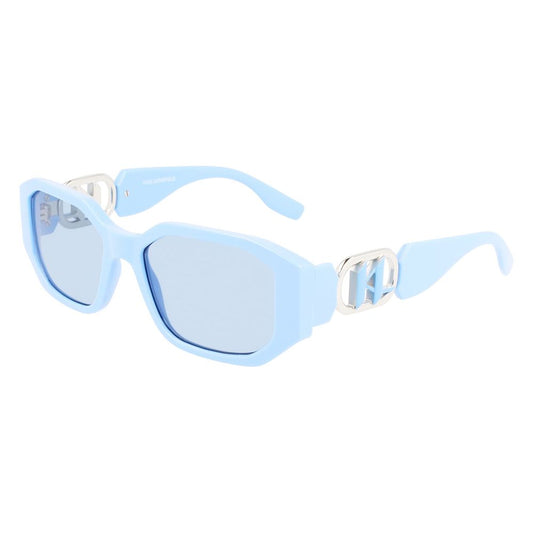 Lunettes de soleil bleues injectées
