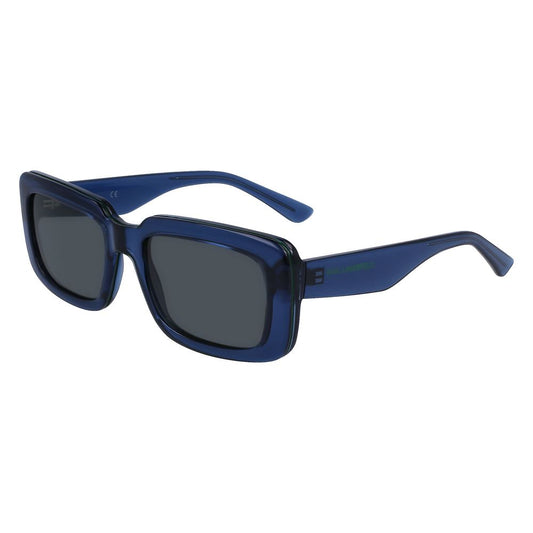 Lunettes de soleil bleues injectées