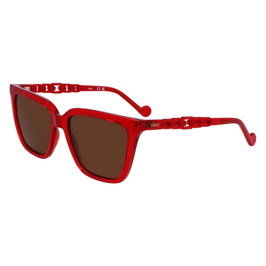 Gafas de sol rojas inyectadas
