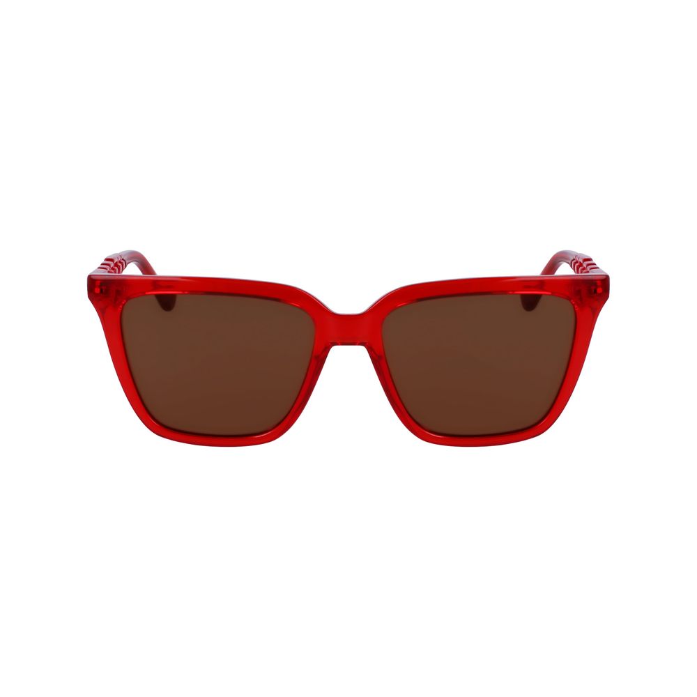 Gafas de sol rojas inyectadas