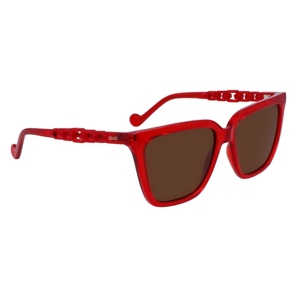 Gafas de sol rojas inyectadas