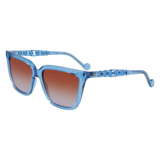 Lunettes de soleil bleues injectées