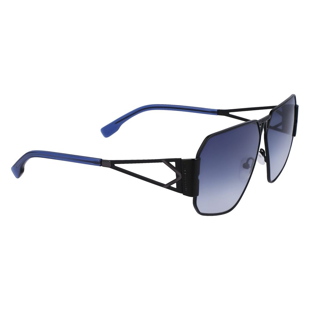 Lunettes de soleil en métal noir