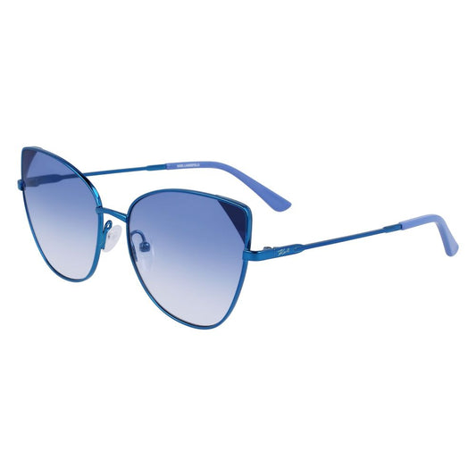 Lunettes de soleil en métal bleu