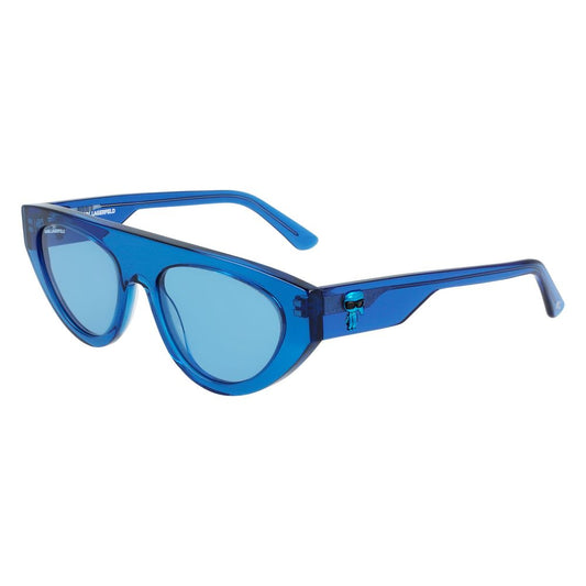 Lunettes de soleil en acétate bleu