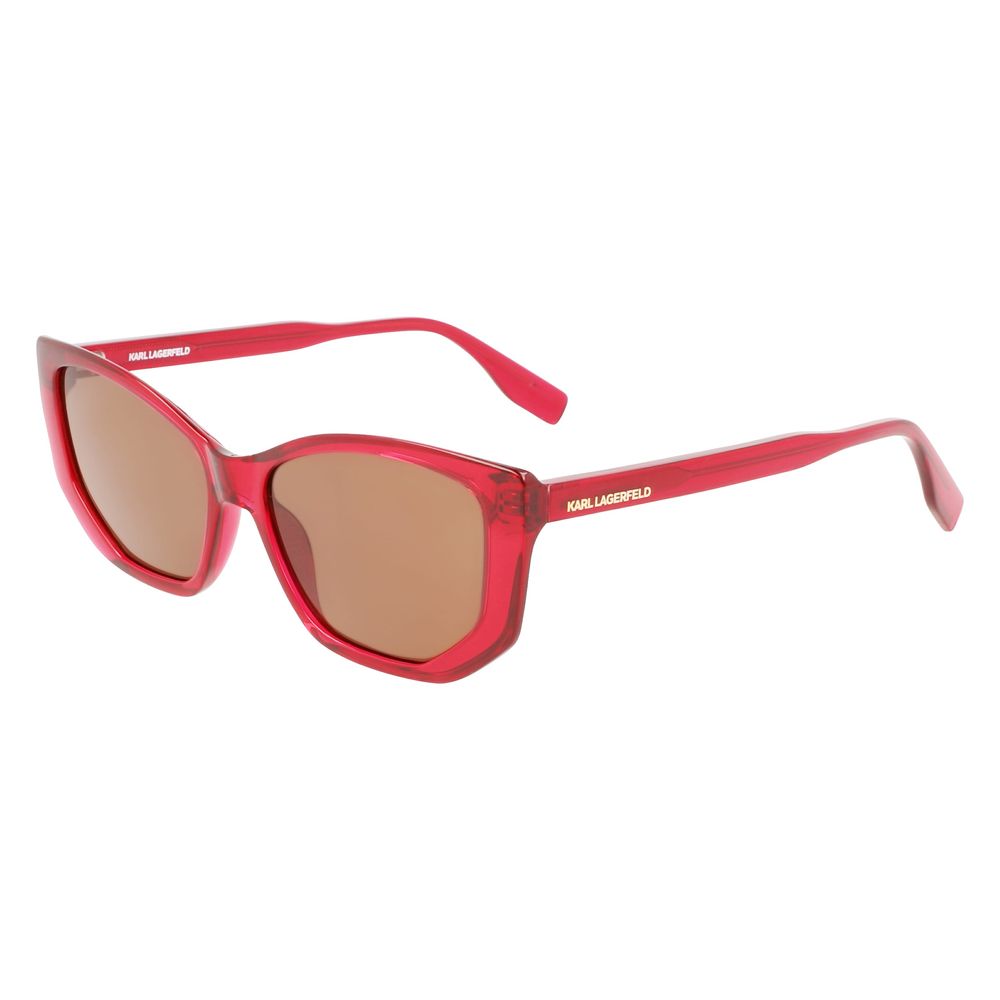 Lunettes de soleil rouges injectées