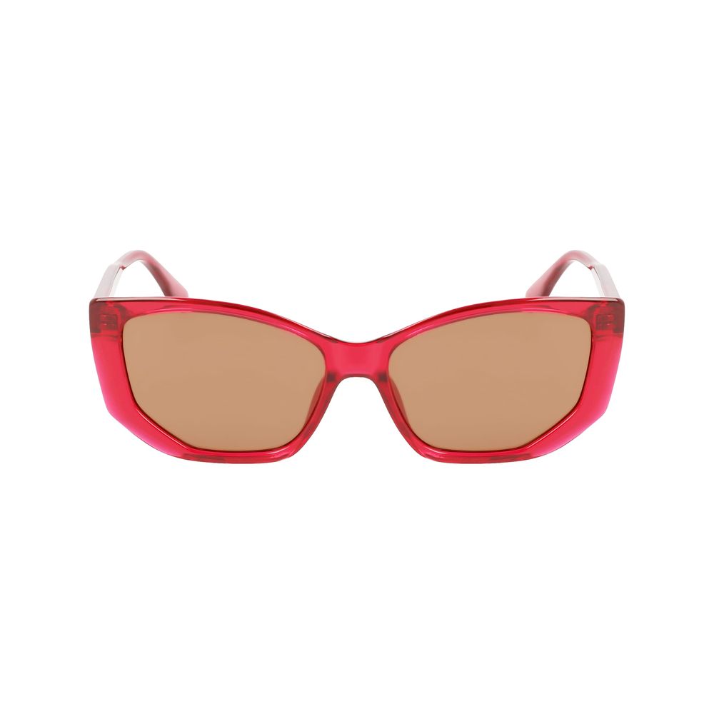 Lunettes de soleil rouges injectées