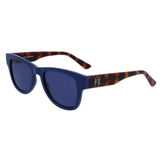 Lunettes de soleil bleues injectées
