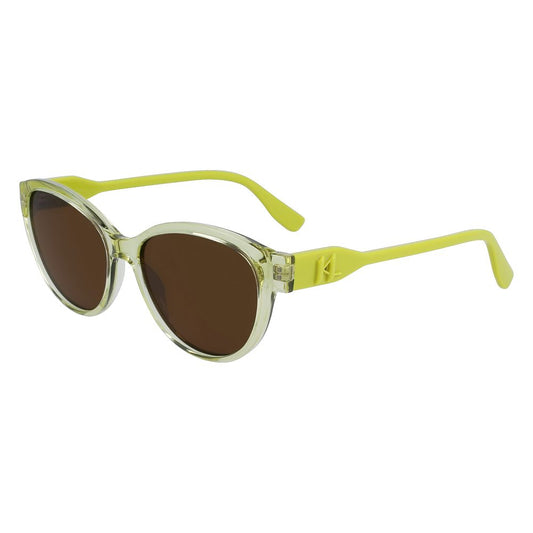Lunettes de soleil jaunes injectées