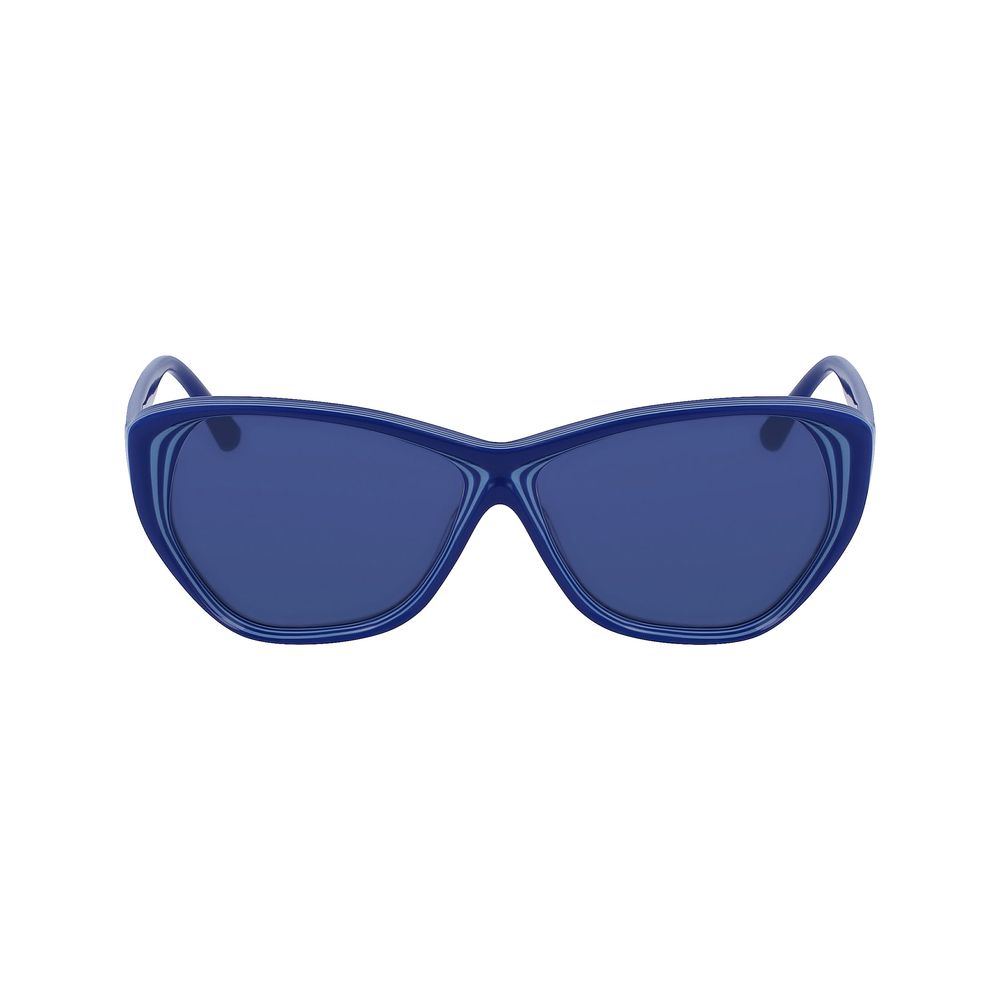 Lunettes de soleil en acétate bleu