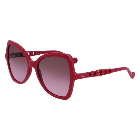 Lunettes de soleil roses bio-injectées