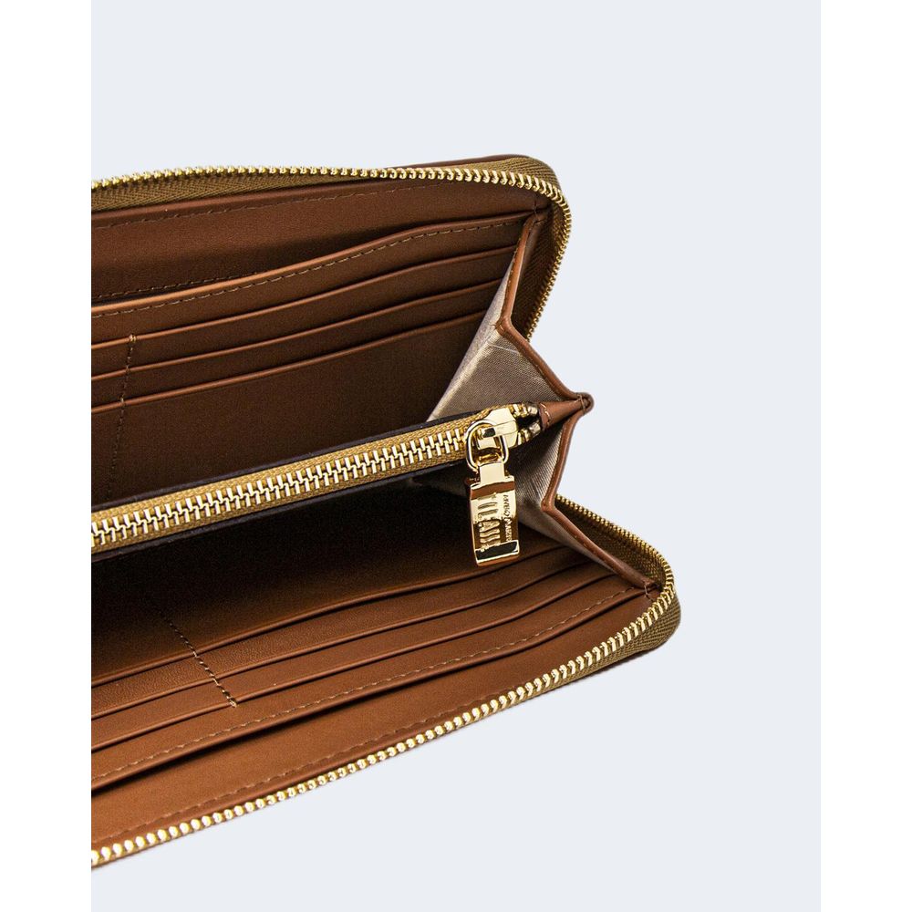 Portefeuille en cuir beige
