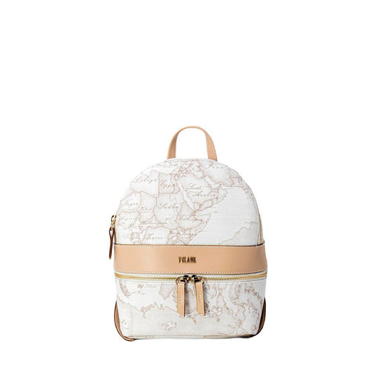 Sac à dos en cuir synthétique blanc